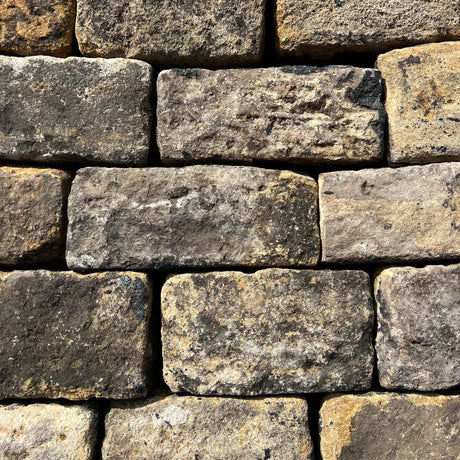 Reclaimed Weathered Face Building Stone - Dressed & Backed off - Reclaimed Brick Company