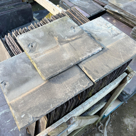 Welsh Blue 10” x 10” Slates - Reclaimed Brick Company