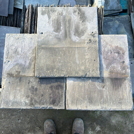 Reclaimed Welsh Blue 13” x 11” Slates - Reclaimed Brick Company