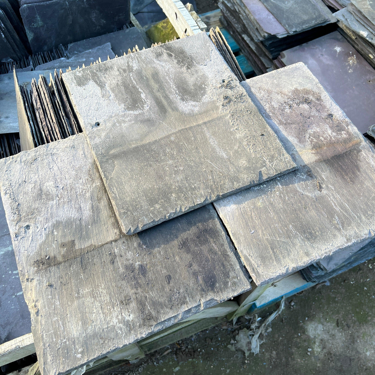 Reclaimed Welsh Blue Slates - Reclaimed Brick Company