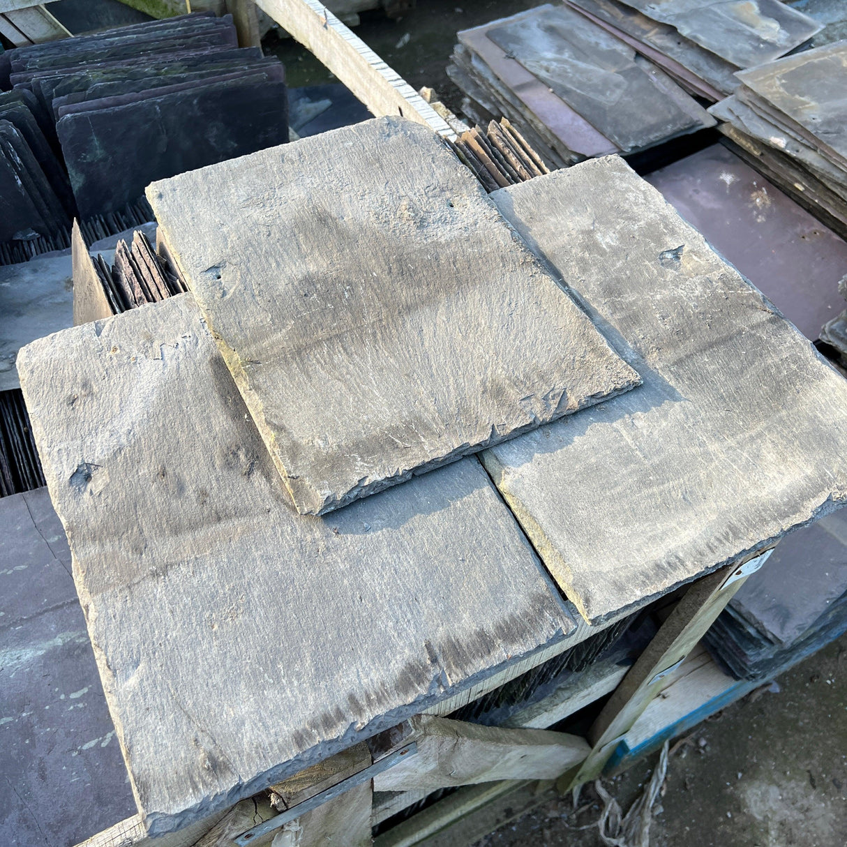 Reclaimed Welsh Blue Slates - Reclaimed Brick Company