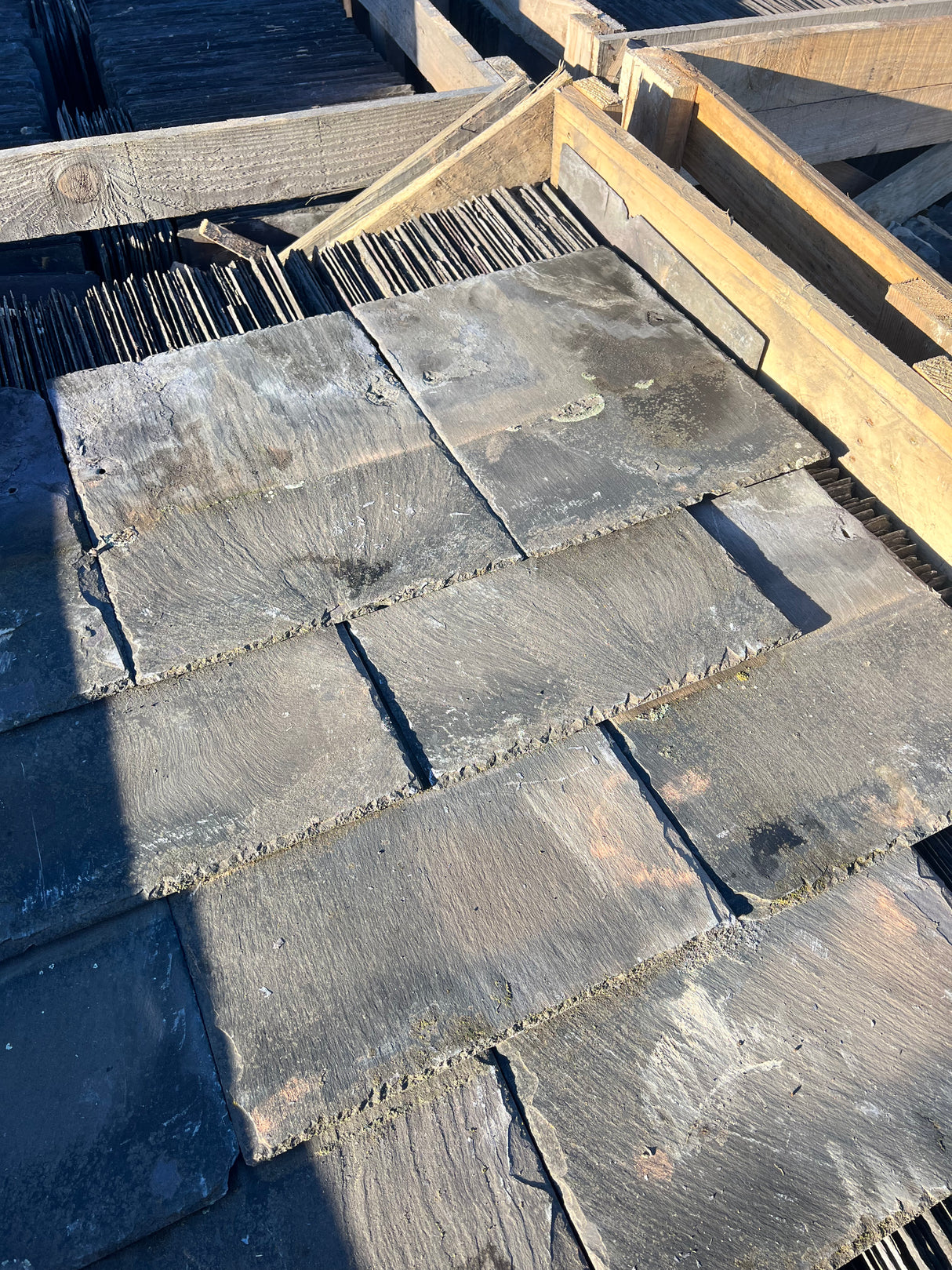 Reclaimed Welsh Blue 16” x 12” Slates - Reclaimed Brick Company