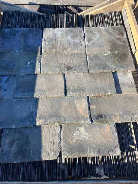 Reclaimed Welsh Blue 16” x 12” Slates - Reclaimed Brick Company