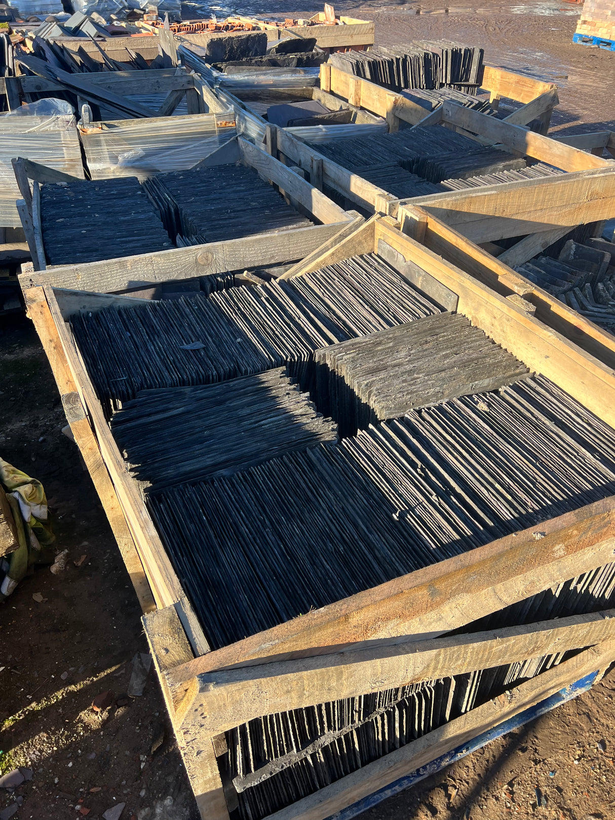 Reclaimed Welsh Blue 16” x 12” Slates - Reclaimed Brick Company