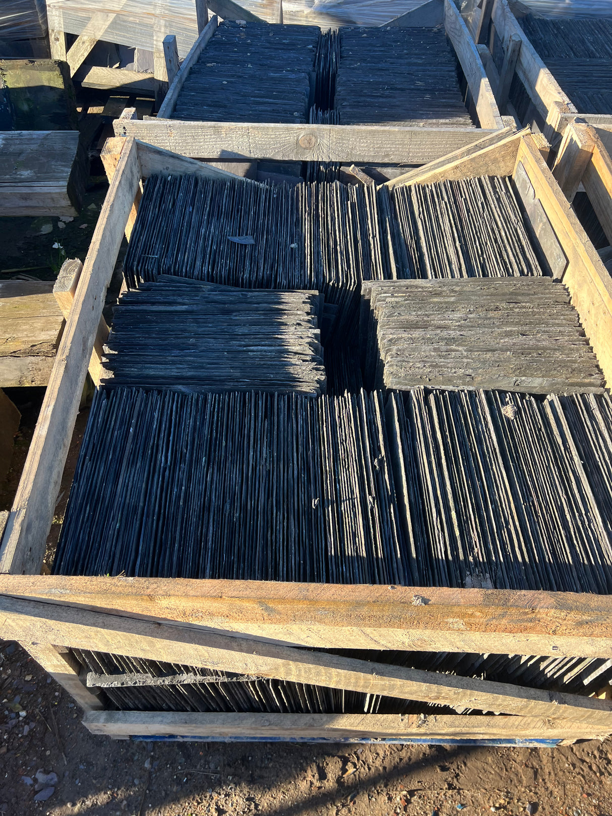 Reclaimed Welsh Blue 16” x 12” Slates - Reclaimed Brick Company