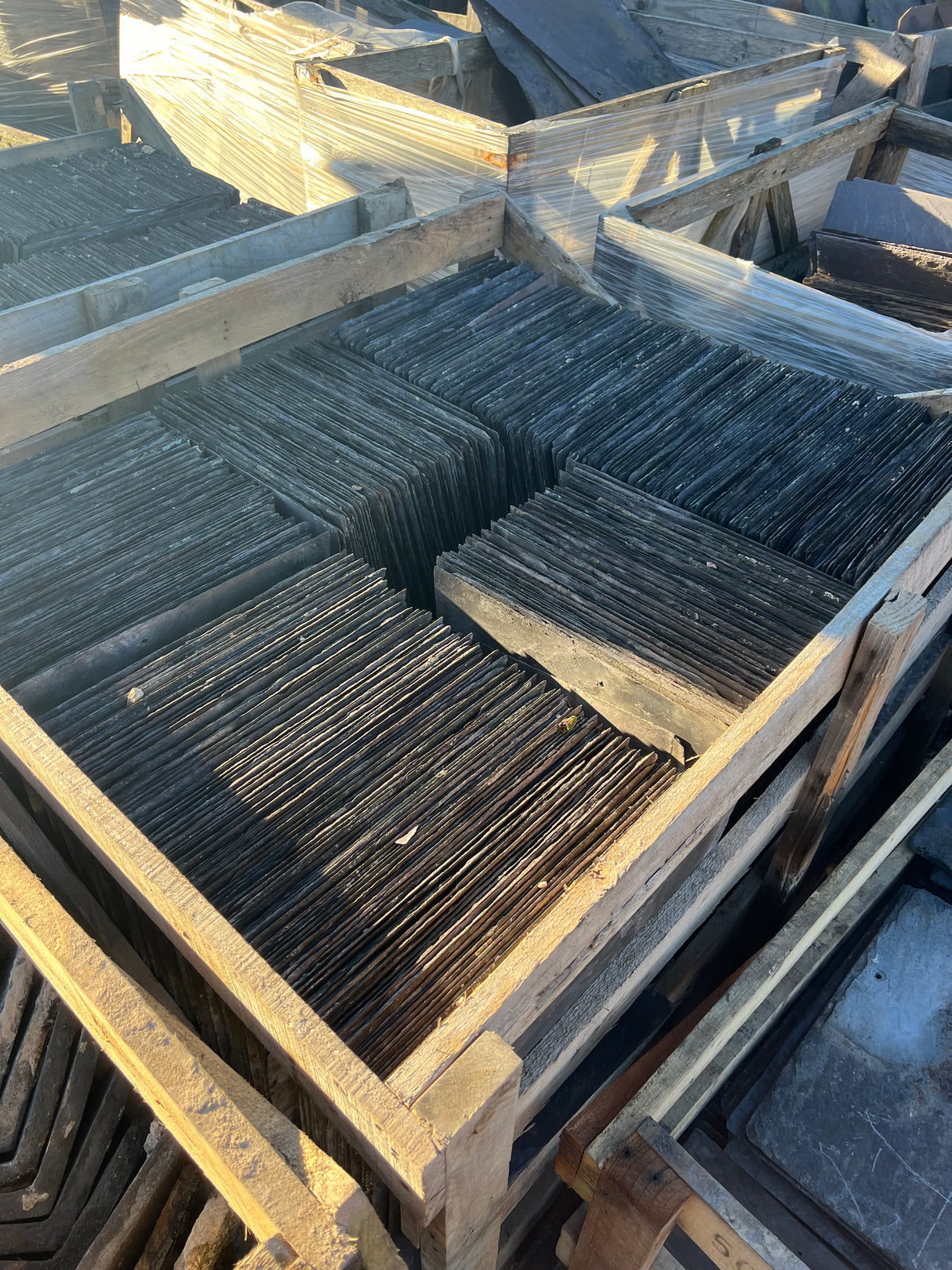 Reclaimed Welsh Blue 16” x 12” Slates - Reclaimed Brick Company