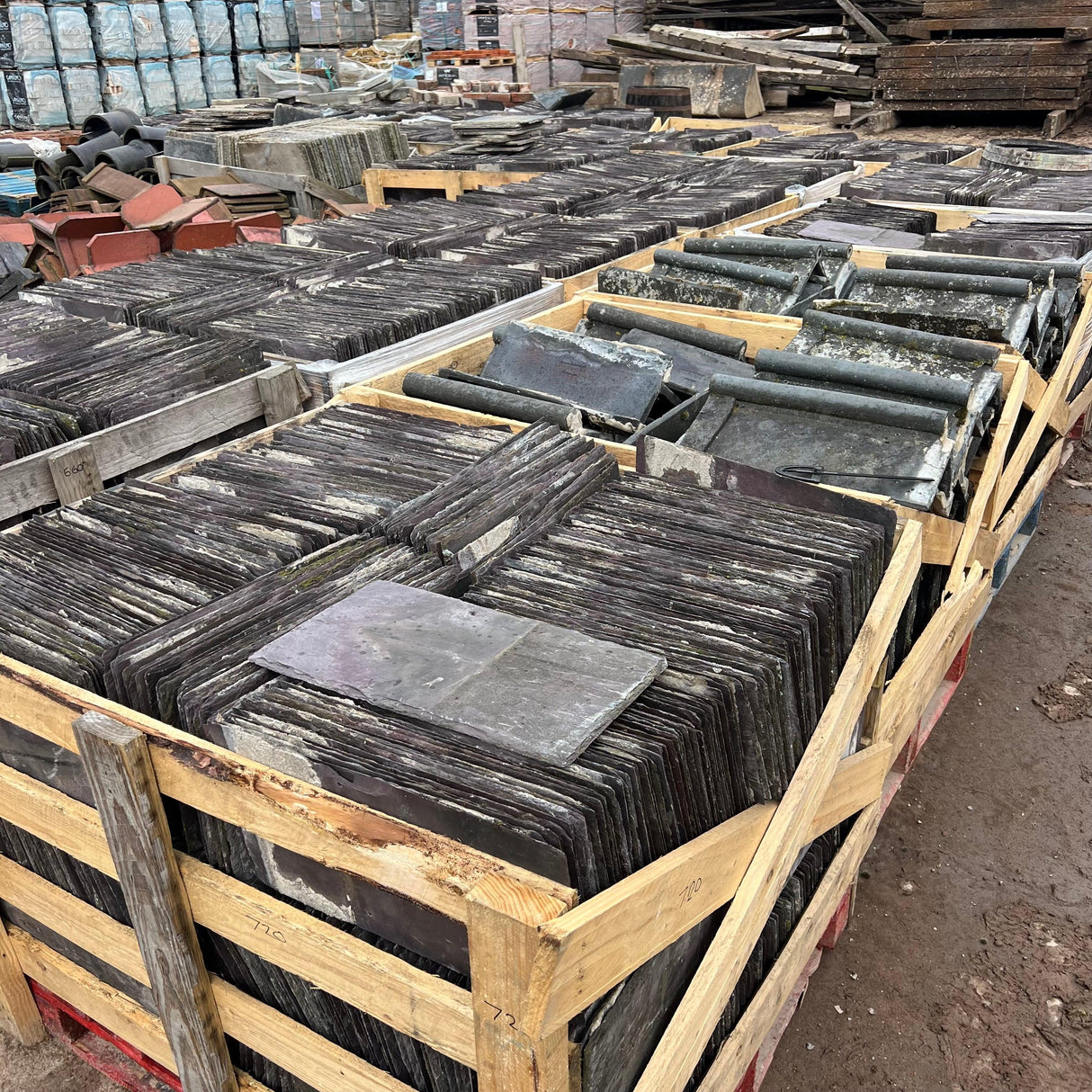 Reclaimed Welsh Blue 18” x 10” Roofing Slate - Each - Reclaimed Brick Company