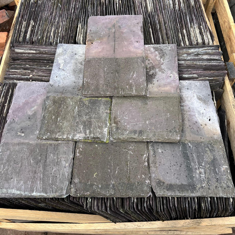 Reclaimed Welsh Blue 18” x 10” Roofing Slate - Each - Reclaimed Brick Company