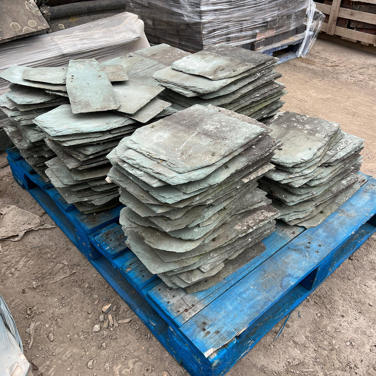 Reclaimed Westmorland Green Roof Slate / Tile - Job Lot - Reclaimed Brick Company