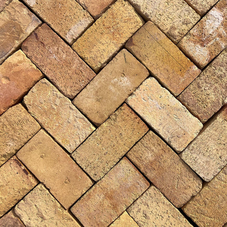 Reclaimed Yellow Clay Paving Bricks | Pack of 250 Bricks | Free Delivery - Reclaimed Brick Company