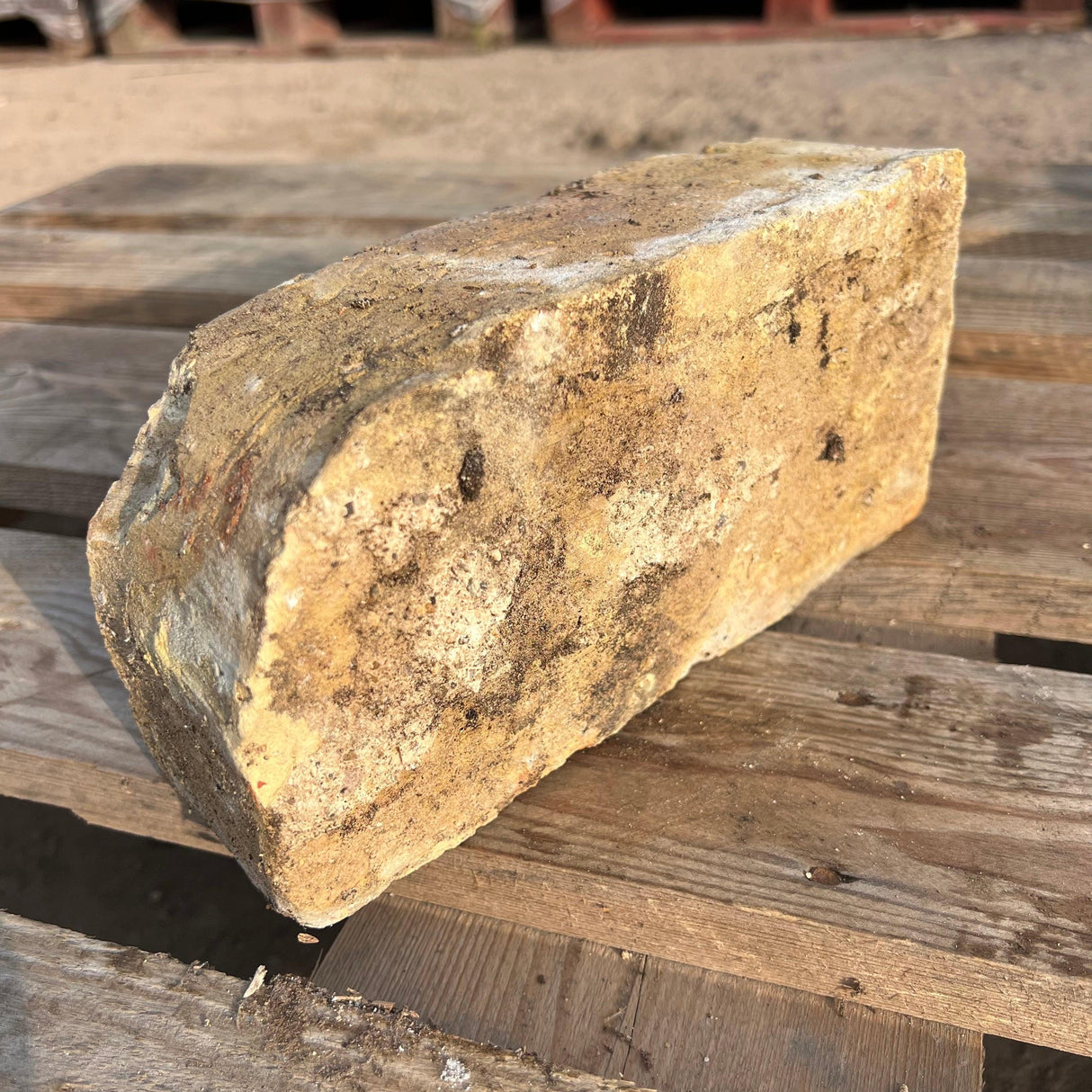 Reclaimed Yellow Handmade Single Bullnose Bricks - Reclaimed Brick Company