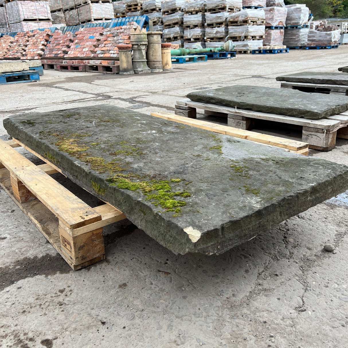 Reclaimed York Stone Fireplace Hearth - Reclaimed Brick Company