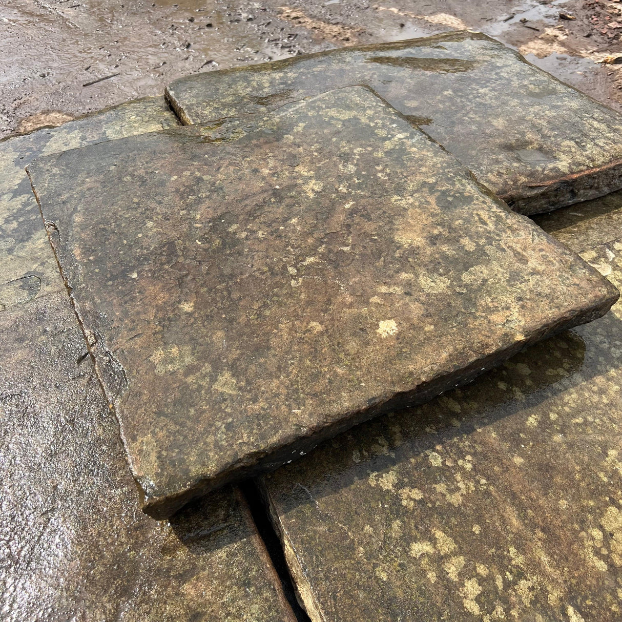 Reclaimed York Stone Flags - Per SQM - Reclaimed Brick Company