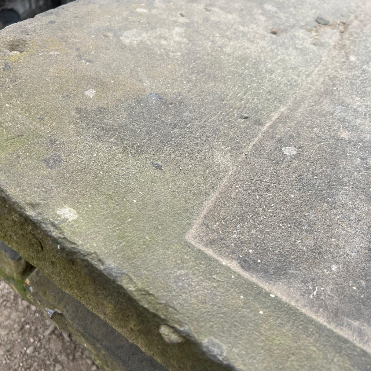 Reclaimed Yorkshire Stone Angled Wall Coping - Batch of 6 Linear Meters - Reclaimed Brick Company