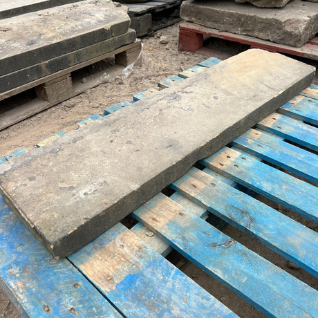 Reclaimed Yorkshire Stone Angled Wall Coping / Step - Reclaimed Brick Company