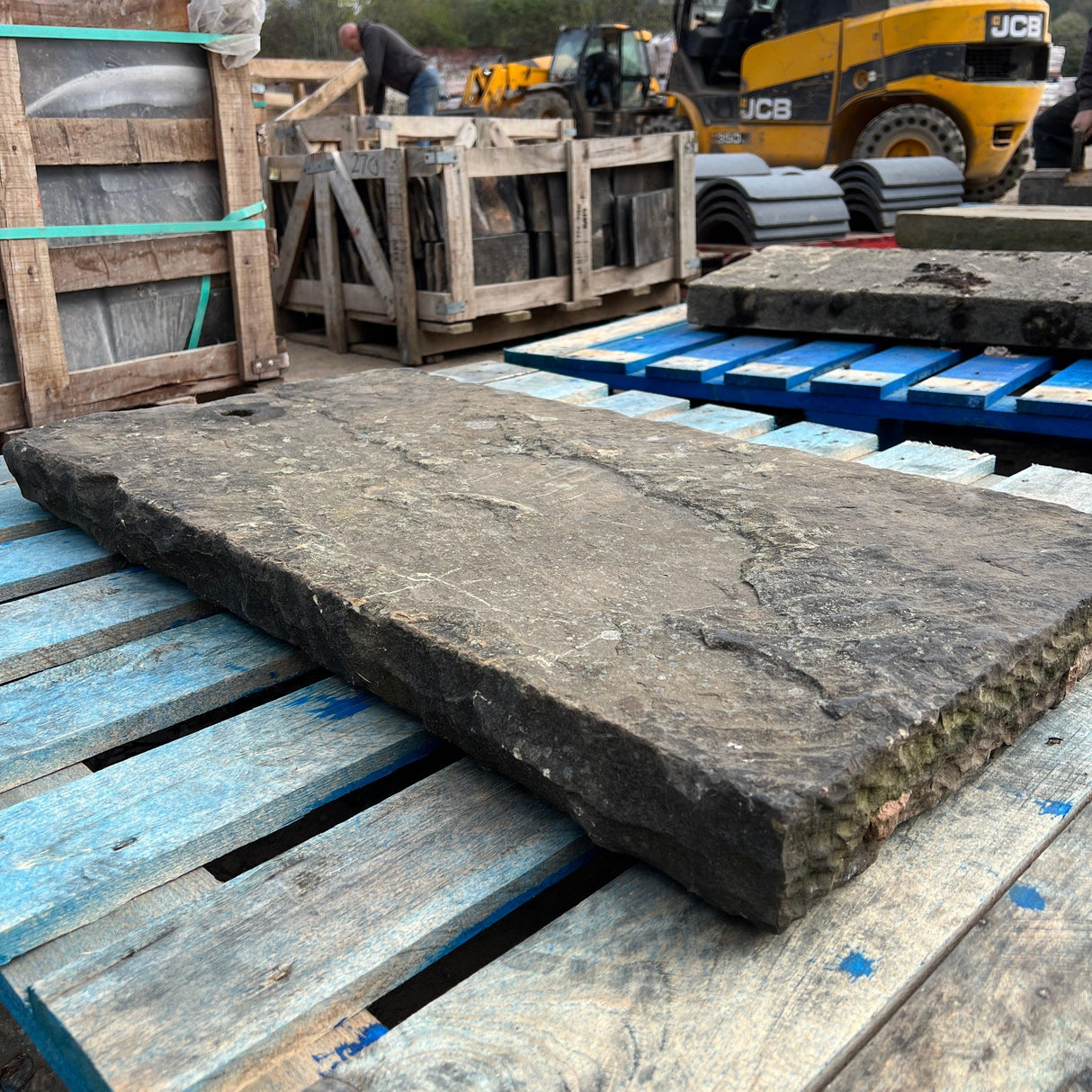 Reclaimed Yorkshire Stone Wall Coping - Batch of 11 Linear Meters - Reclaimed Brick Company