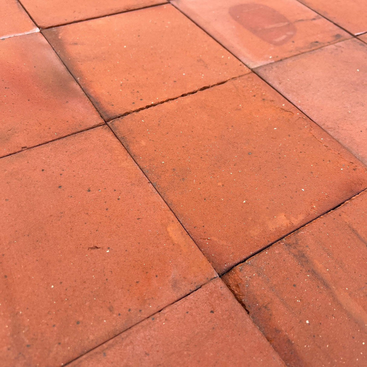 New Red Quarry Tiles - 6” x 6” - Reclaimed Brick Company