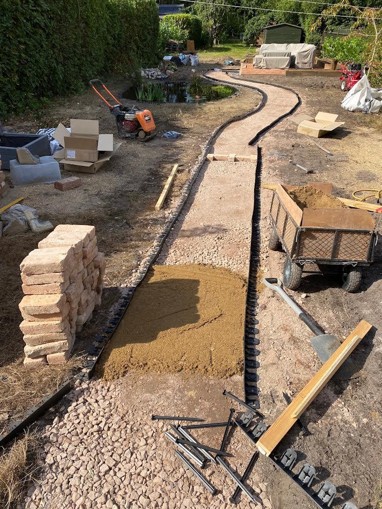 Suntrap City Garden with Victorian Paving Bricks in Central London - Reclaimed Brick Company