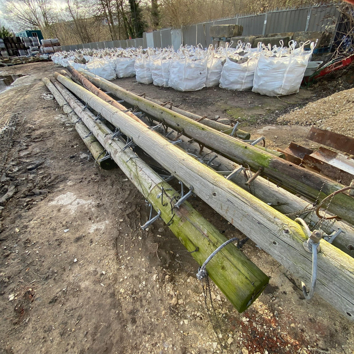 Telegraph Poles - Full Lengths - Reclaimed Brick Company