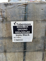 Tobermore Braemar Ground 600x300x80 Innis Black Paving Slabs - Reclaimed Brick Company