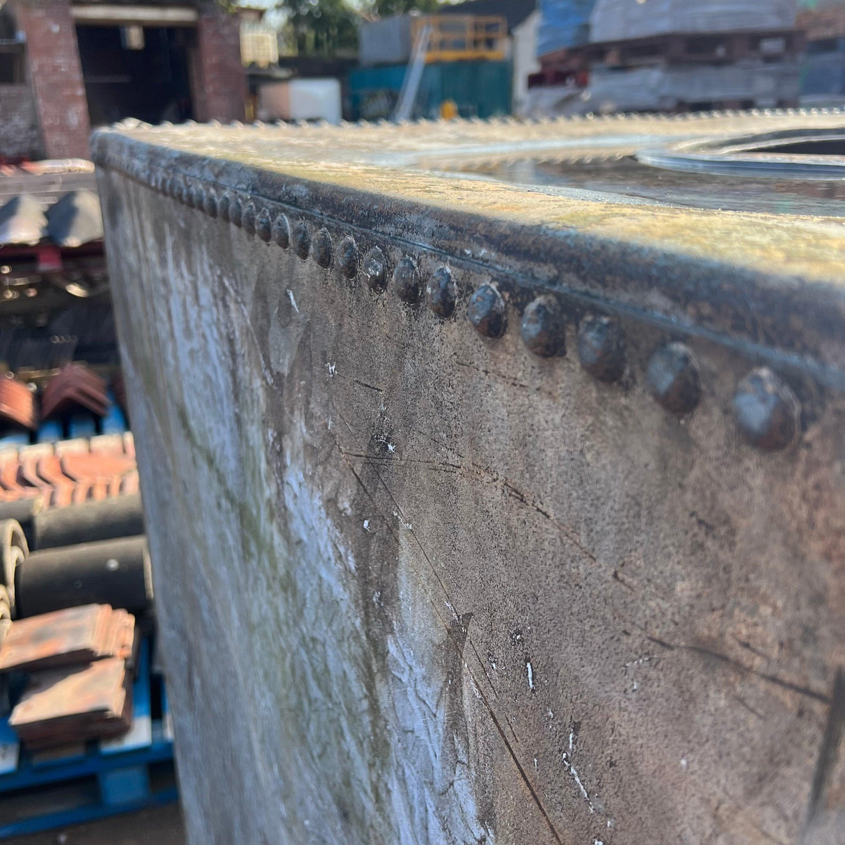 Victorian Galvanised Water Tank / Large Plant Pot - Reclaimed Brick Company