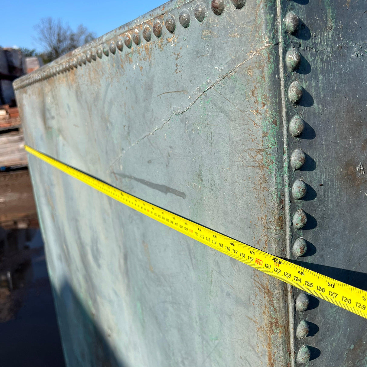 Victorian Galvanised Water Tank / Large Plant Pot - Reclaimed Brick Company