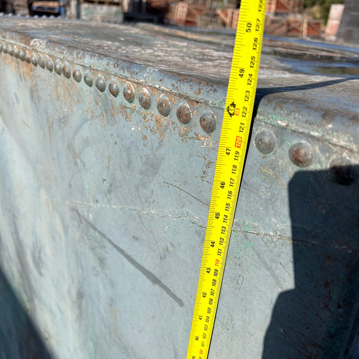 Victorian Galvanised Water Tank / Large Plant Pot - Reclaimed Brick Company