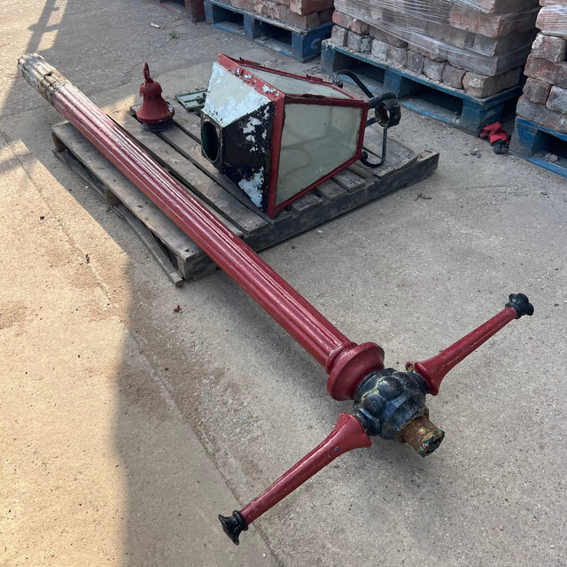 Vintage Cast Iron Red Light Lamp Post - Reclaimed Brick Company