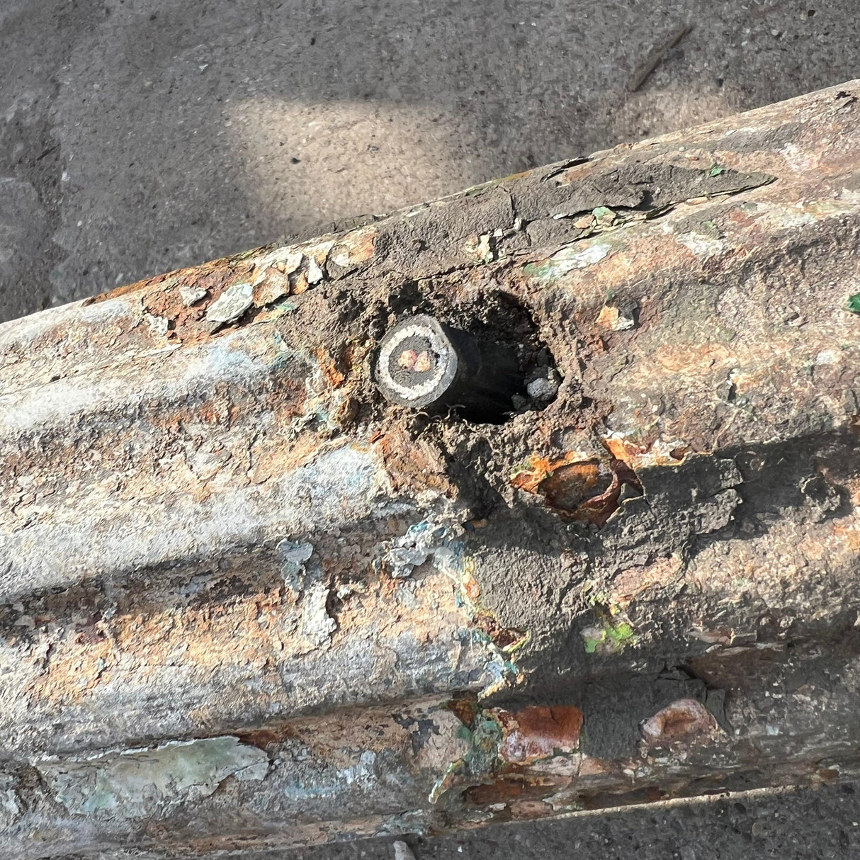 Vintage Cast Iron Red Light Lamp Post - Reclaimed Brick Company