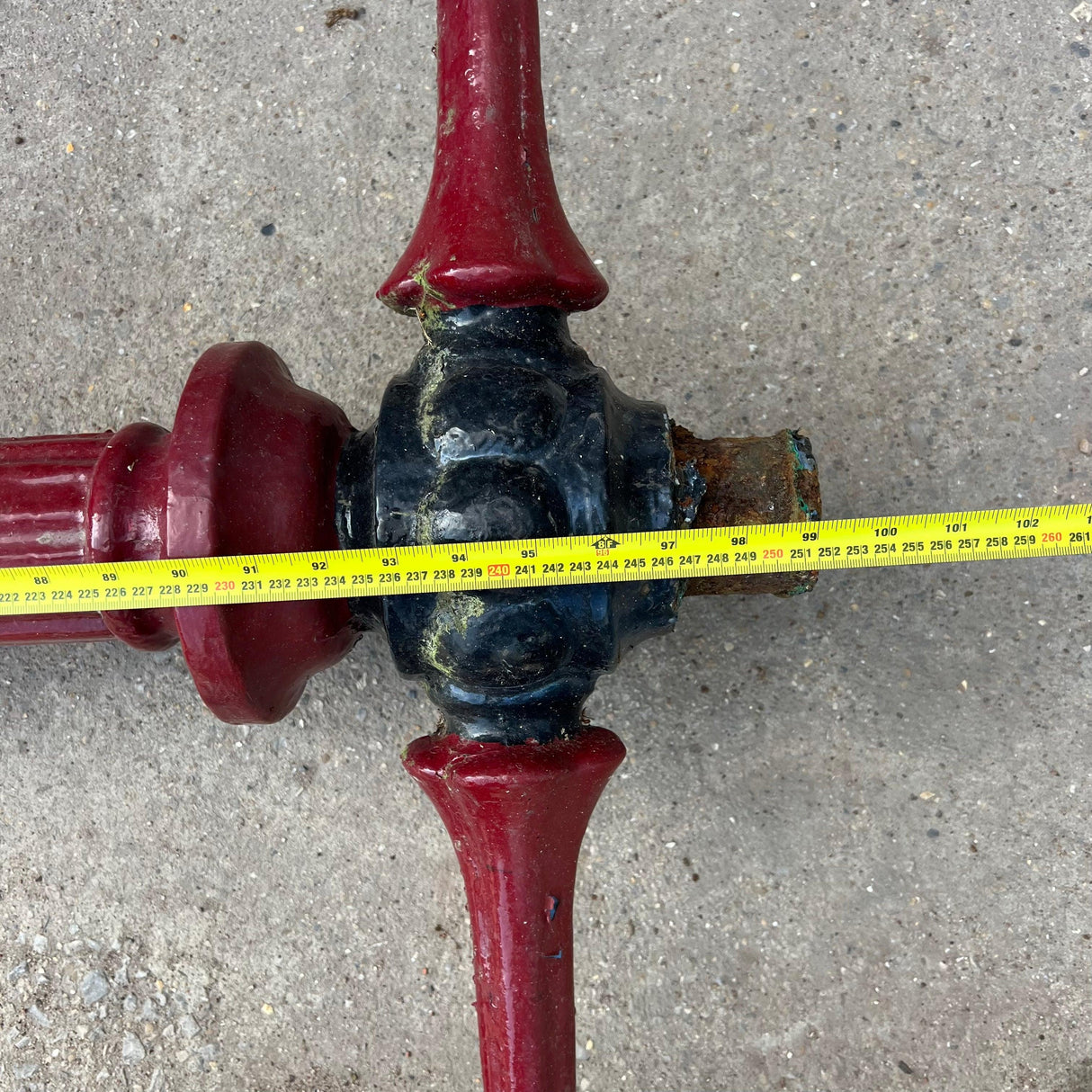 Vintage Cast Iron Red Light Lamp Post - Reclaimed Brick Company