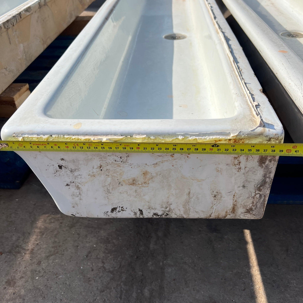 Vintage Original 6ft Ceramic Belfast Sink - Reclaimed Brick Company