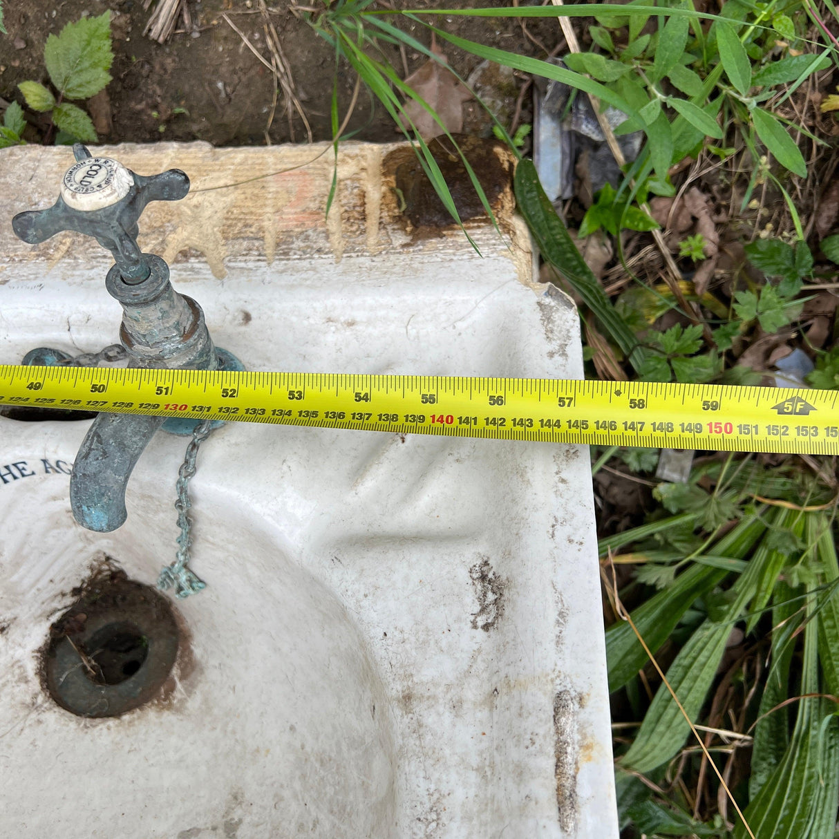 Vintage Triple Sink with Cold Water Taps - Reclaimed Brick Company