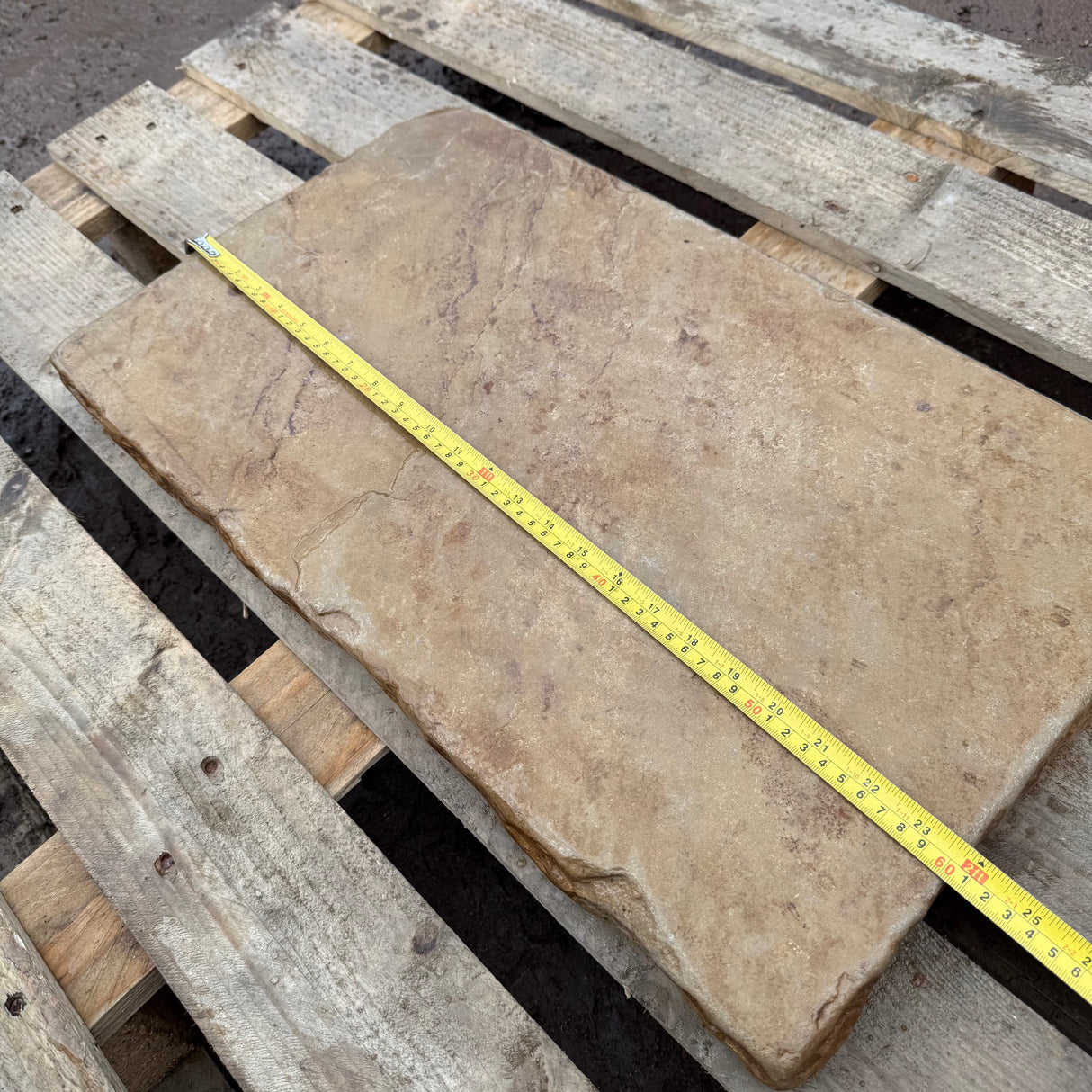 Aged Sandstone Wall Coping