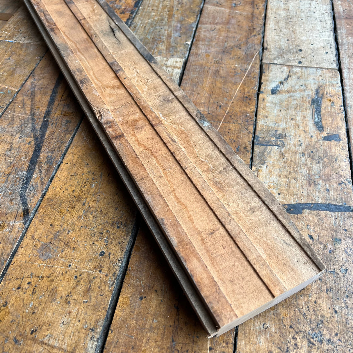 Reclaimed Pitch Pine 4” T&G Flooring