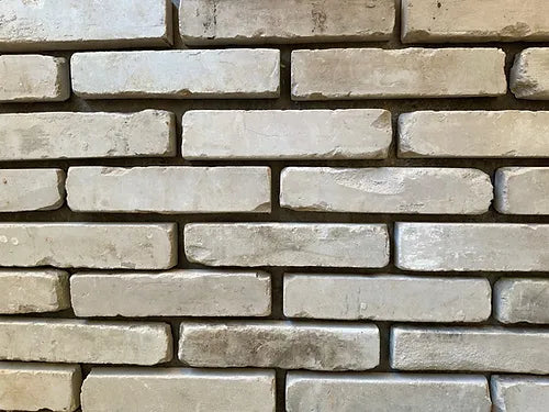 Reclaimed White Handmade Brick Slip Tiles