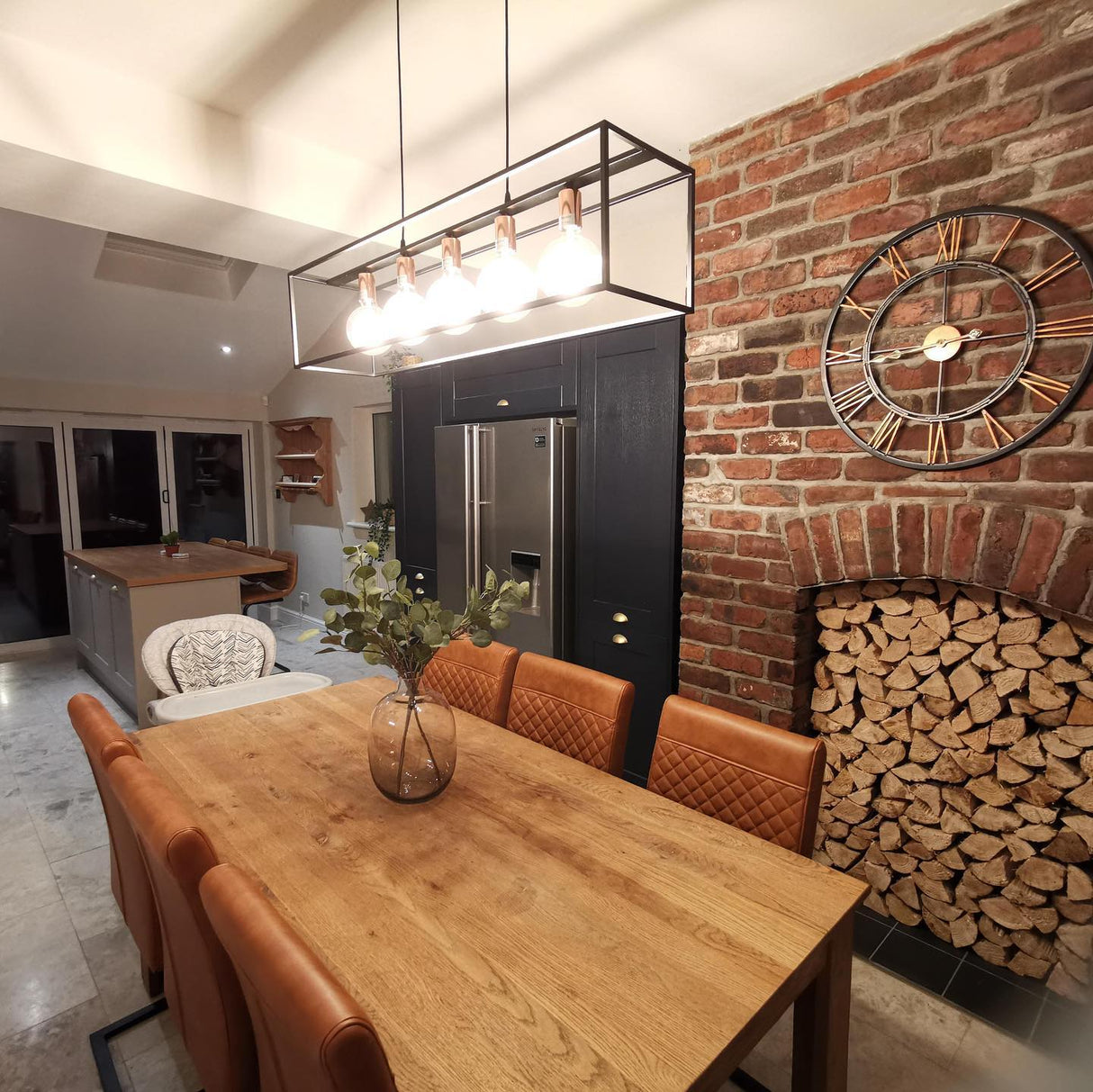 Internal Brick Slip Chimney Surround in Cotswold