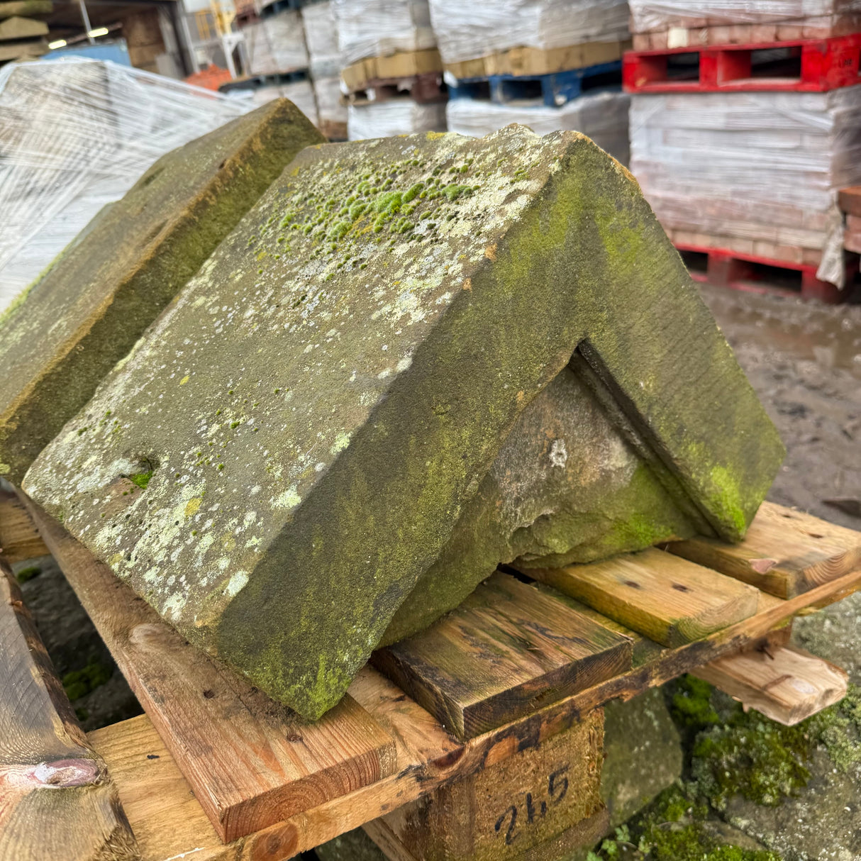 Reclaimed Stone Gable Triangle