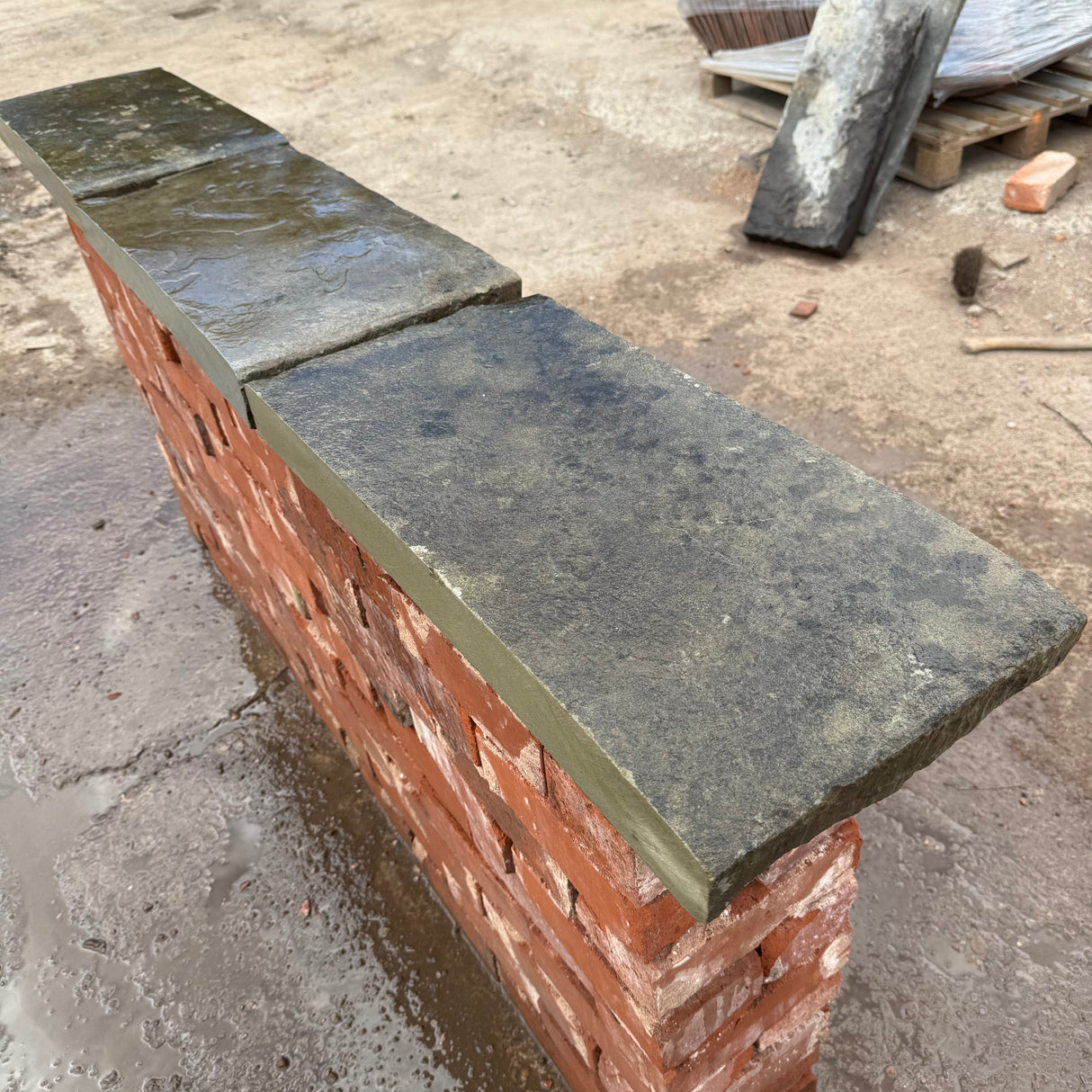 Reclaimed Yorkstone Wall Coping