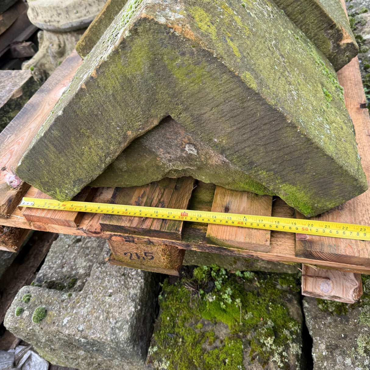 Reclaimed Stone Gable Triangle