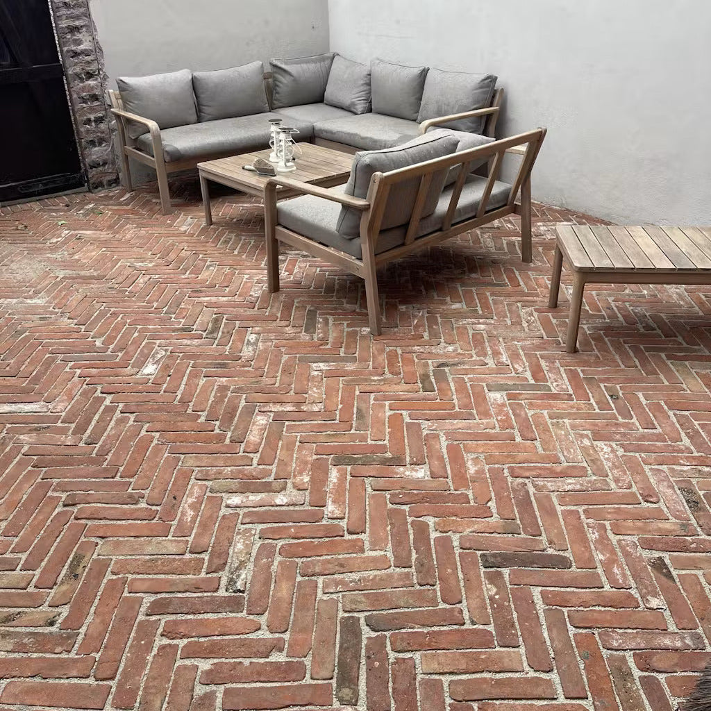 Reclaimed Red Stacker Brick Pavers