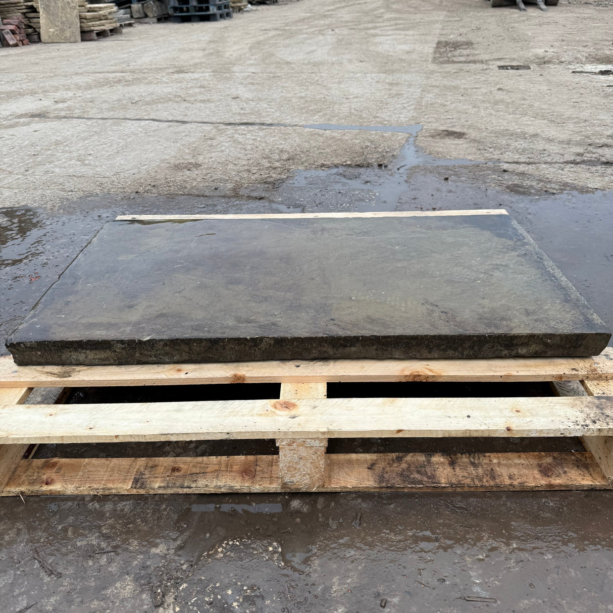 Reclaimed Yorkshire Stone Fireplace Hearth - 120cm x 60cm