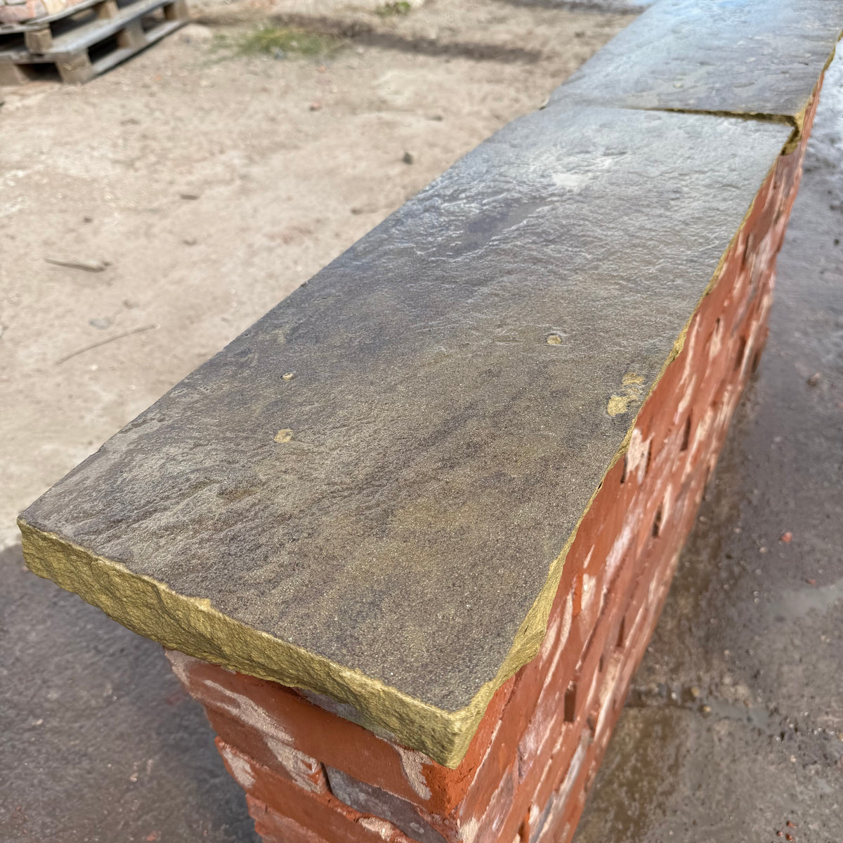 Yorkshire Riven Stone Wall Coping – Reclaimed Brick Company