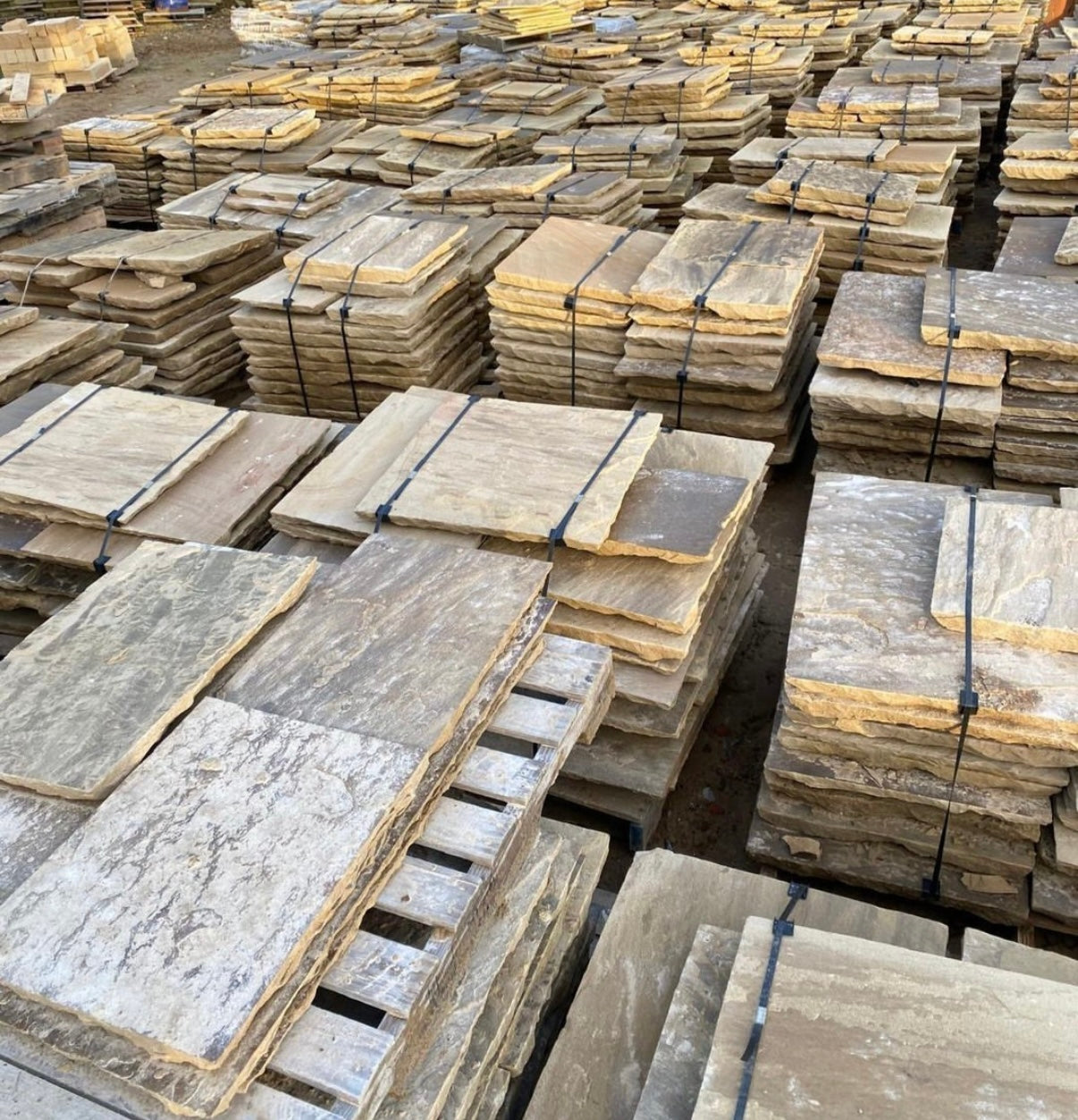 New Yorkshire Stone Riven Paving Flags - Per SQM