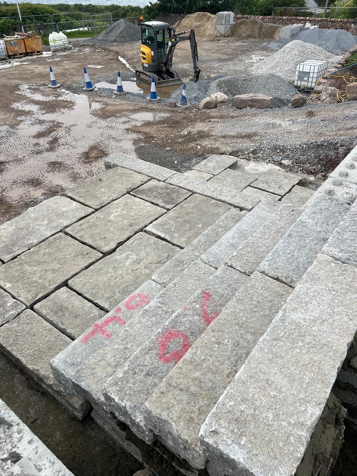 Reclaimed 12” x 8” Granite Kerb Stones
