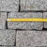Silver Tumbled Granite Cobble Setts - 200mm x 100mm - Per SQM