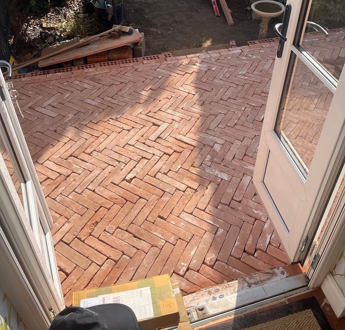 Reclaimed Red Stacker Brick Pavers