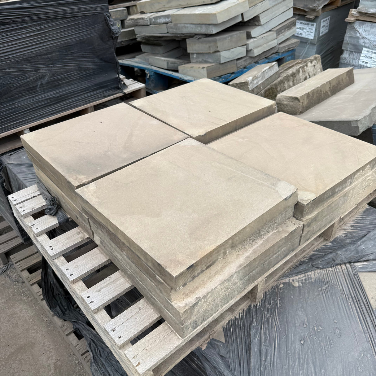 Reclaimed Yorkshire Stone Slabs 450mm x 450mm Each