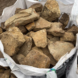 Reclaimed Cream Limestone Walling Stone - Per Bag