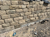 Reclaimed Punch Face Building Stone - 6” Backed Off