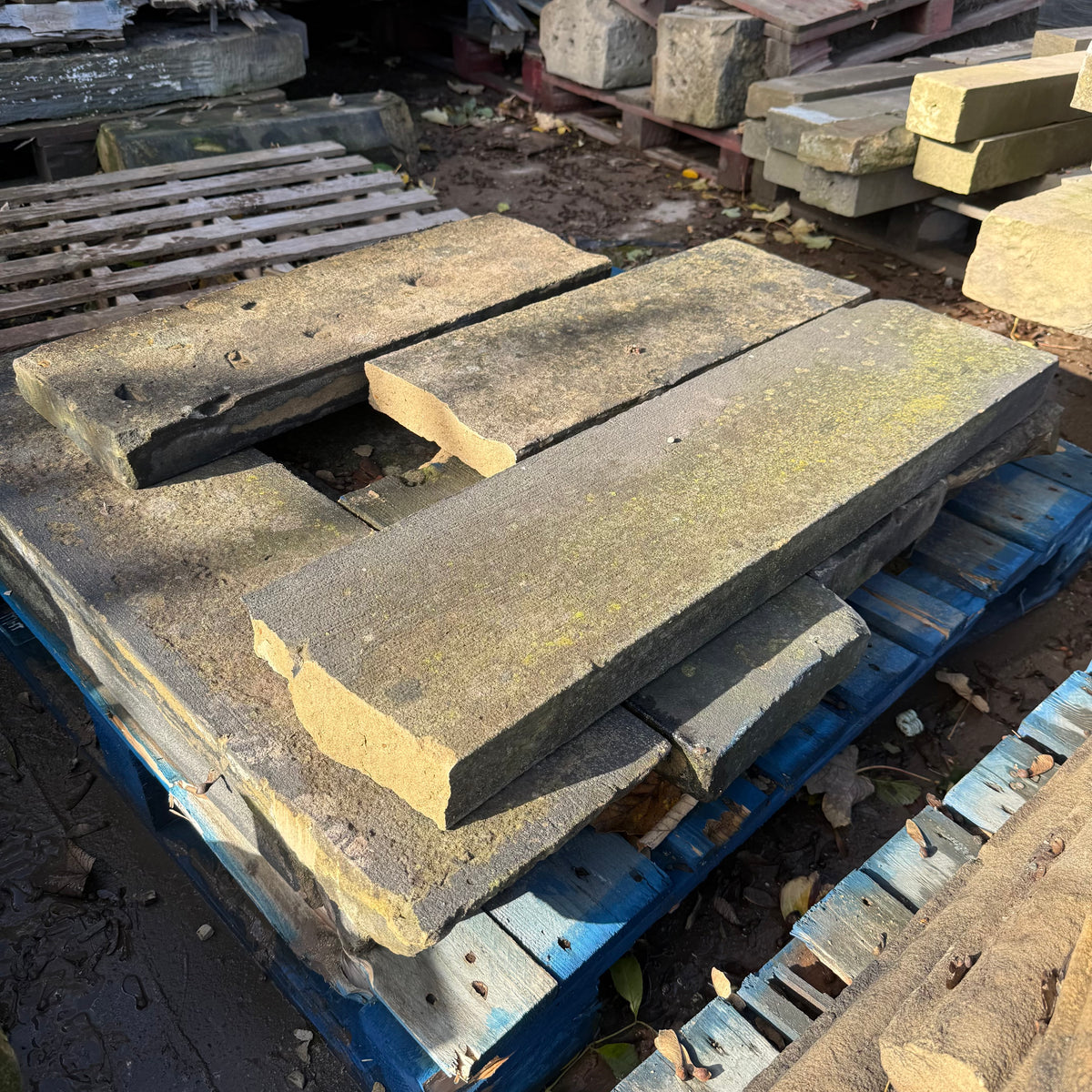 Reclaimed Stone Wall Coping - Job Lot